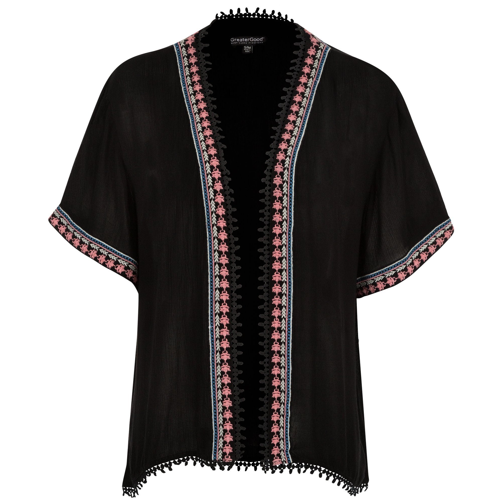 Midnight Muse Open-Front Cardigan - Aaria Tees Aaria Tees