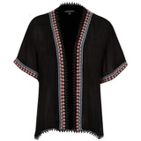 Midnight Muse Open-Front Cardigan - Aaria Tees Aaria Tees
