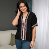Midnight Muse Open-Front Cardigan - Aaria Tees Aaria Tees