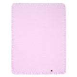 Ruffled Edge Knit Baby Blanket in Lilac - Aaria Tees Aaria Tees