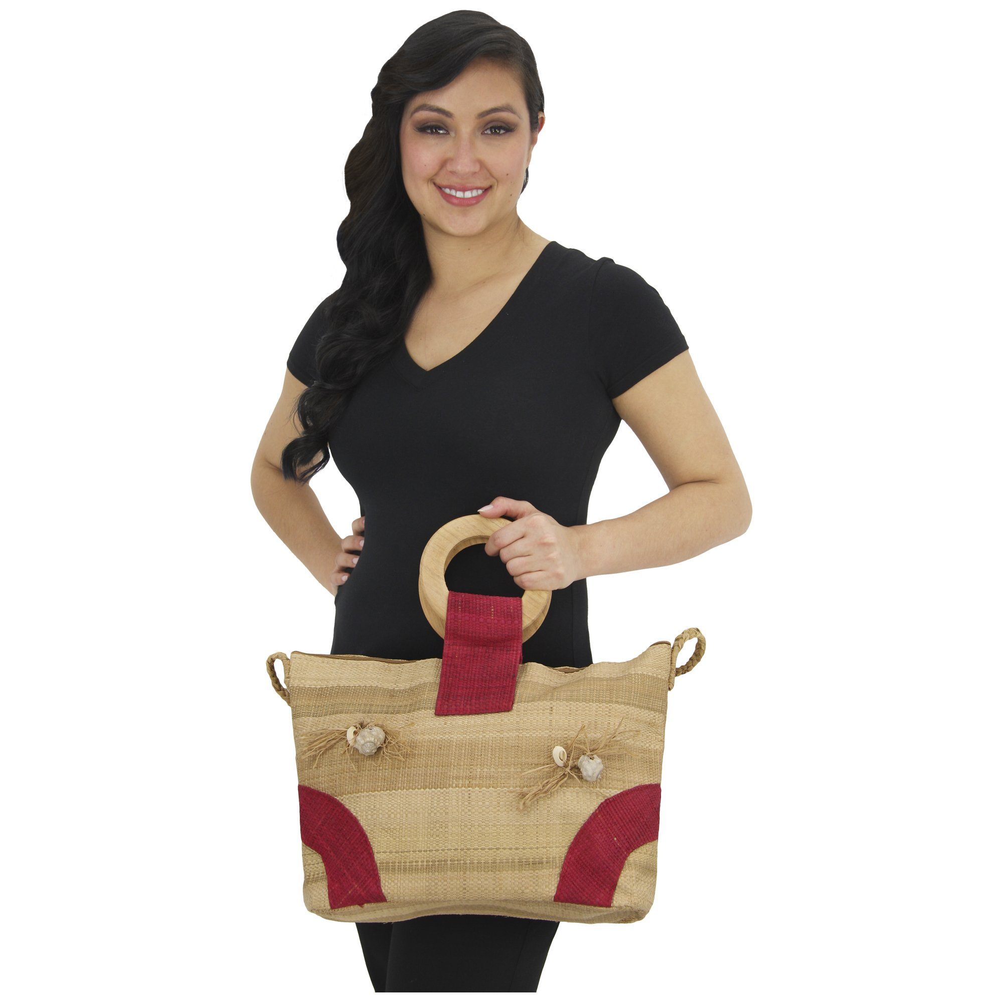 Lisa Raffia Bag - Aaria Tees Aaria Tees