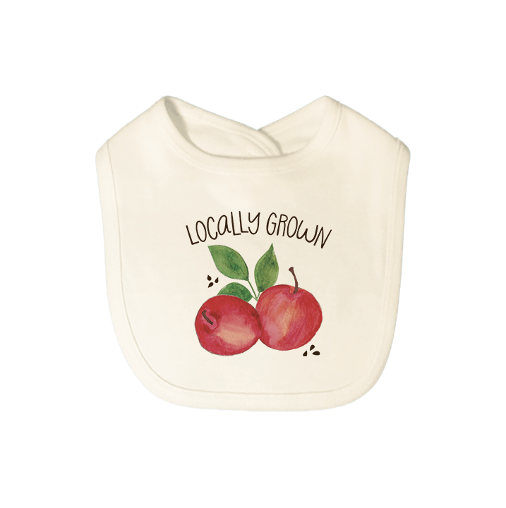 graphic bib | locally grown - Aaria Tees