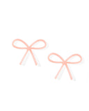 Lola Bow Earrings - Baby Pink - Aaria Tees Aaria Tees