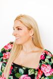 Lola Bow Earrings - Baby Pink - Aaria Tees Aaria Tees