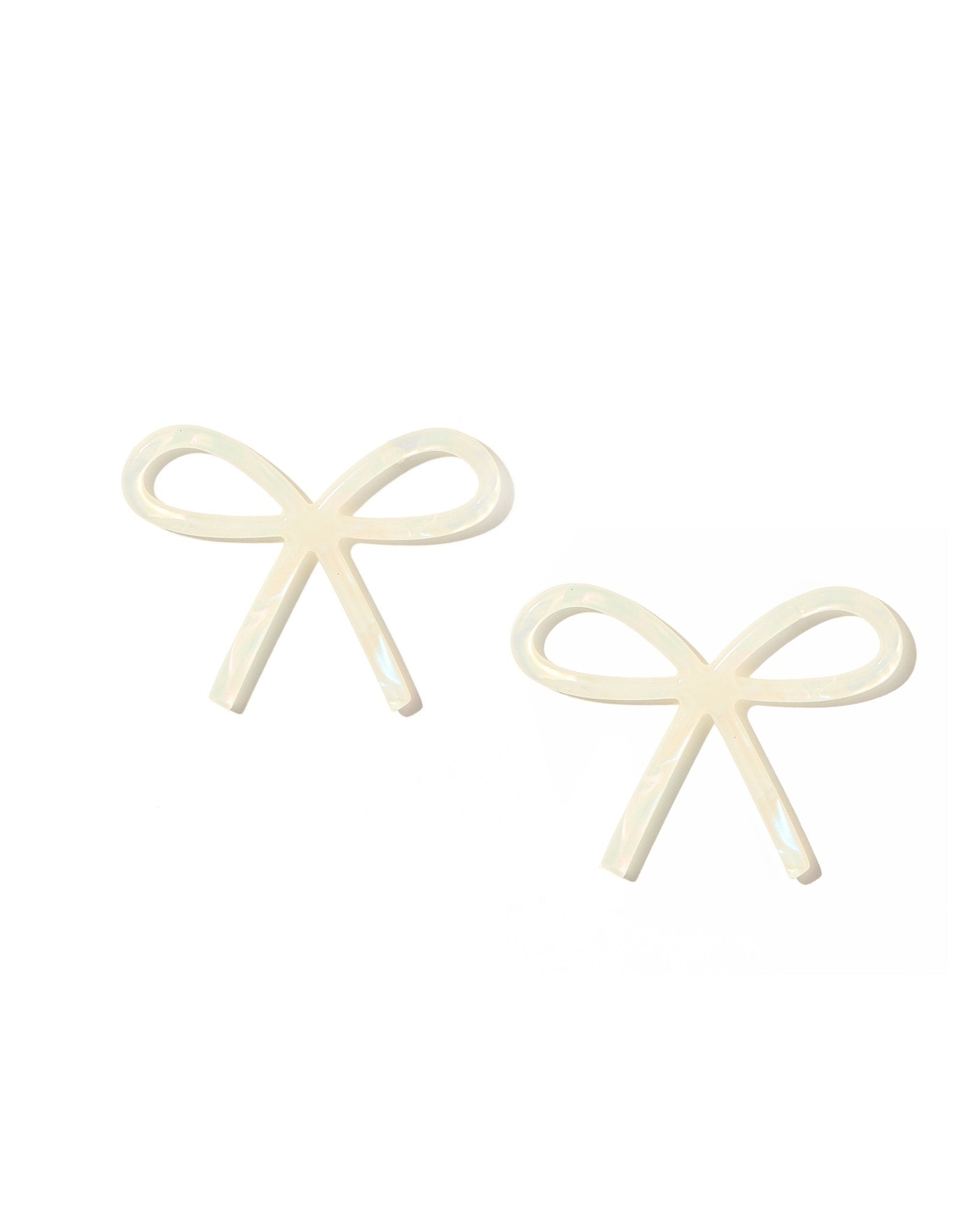 Lola Bow Earrings - Iridescent - Aaria Tees Aaria Tees