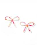 Lola Bow Earrings - Pink Sprinkles - Aaria Tees Aaria Tees