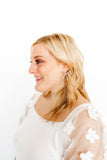 Lola Bow Earrings - Purple Sprinkles - Aaria Tees Aaria Tees