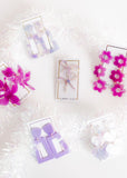 Lola Bow Earrings - Purple Sprinkles - Aaria Tees Aaria Tees