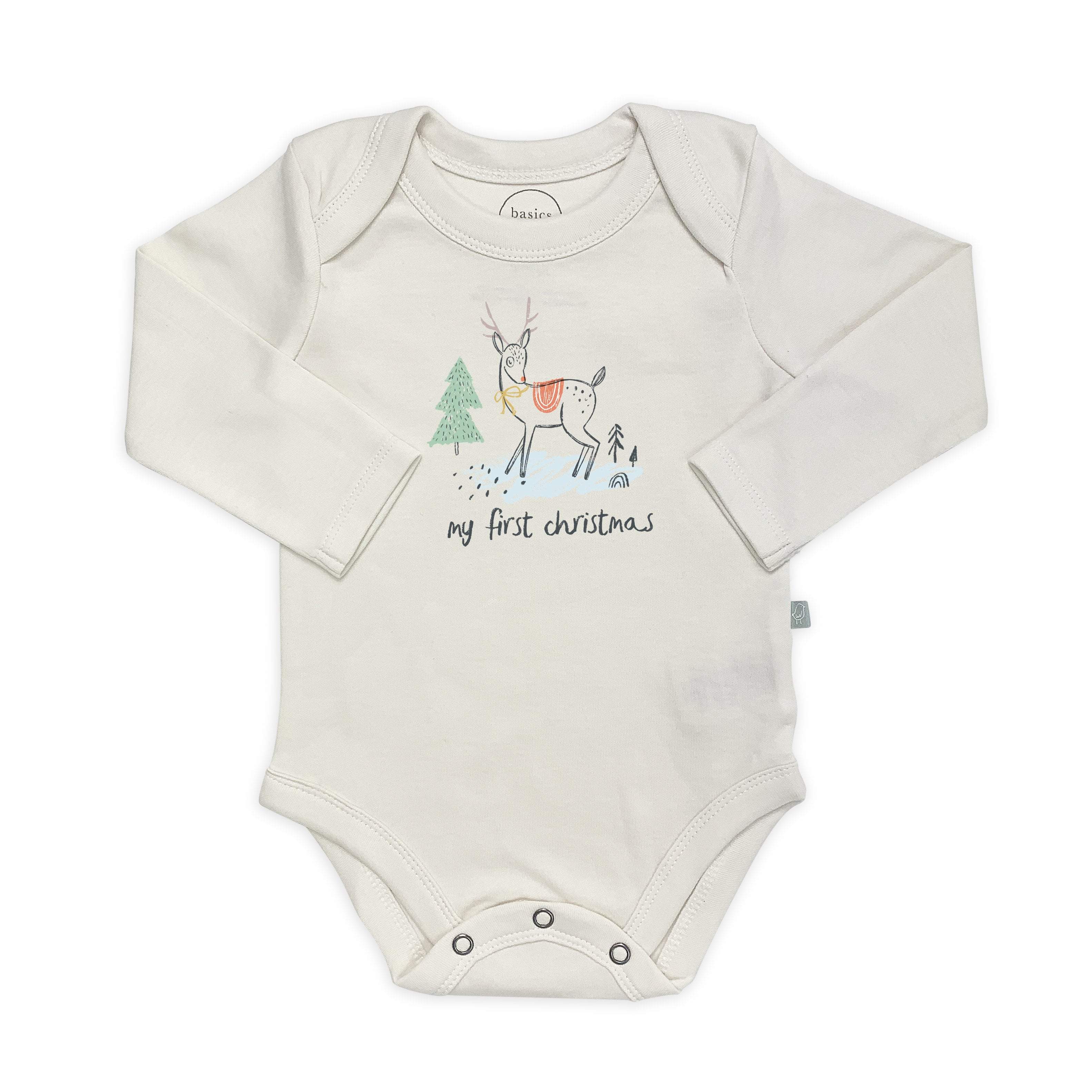 graphic bodysuit | christmas deer (long sleeve) - Aaria Tees Aaria Tees