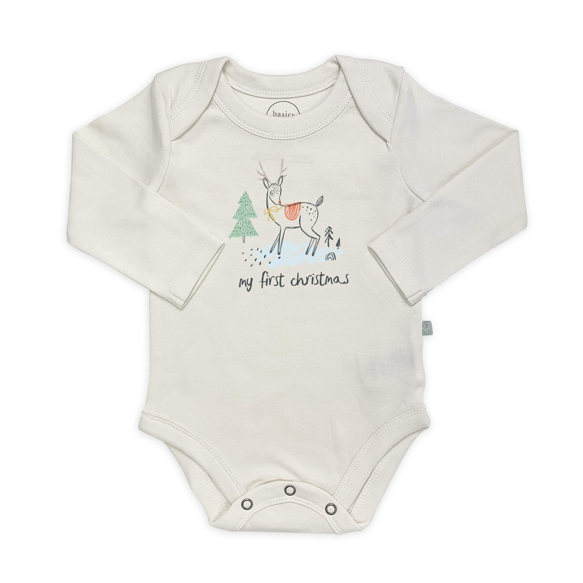 graphic bodysuit | christmas deer (long sleeve) - Aaria Tees