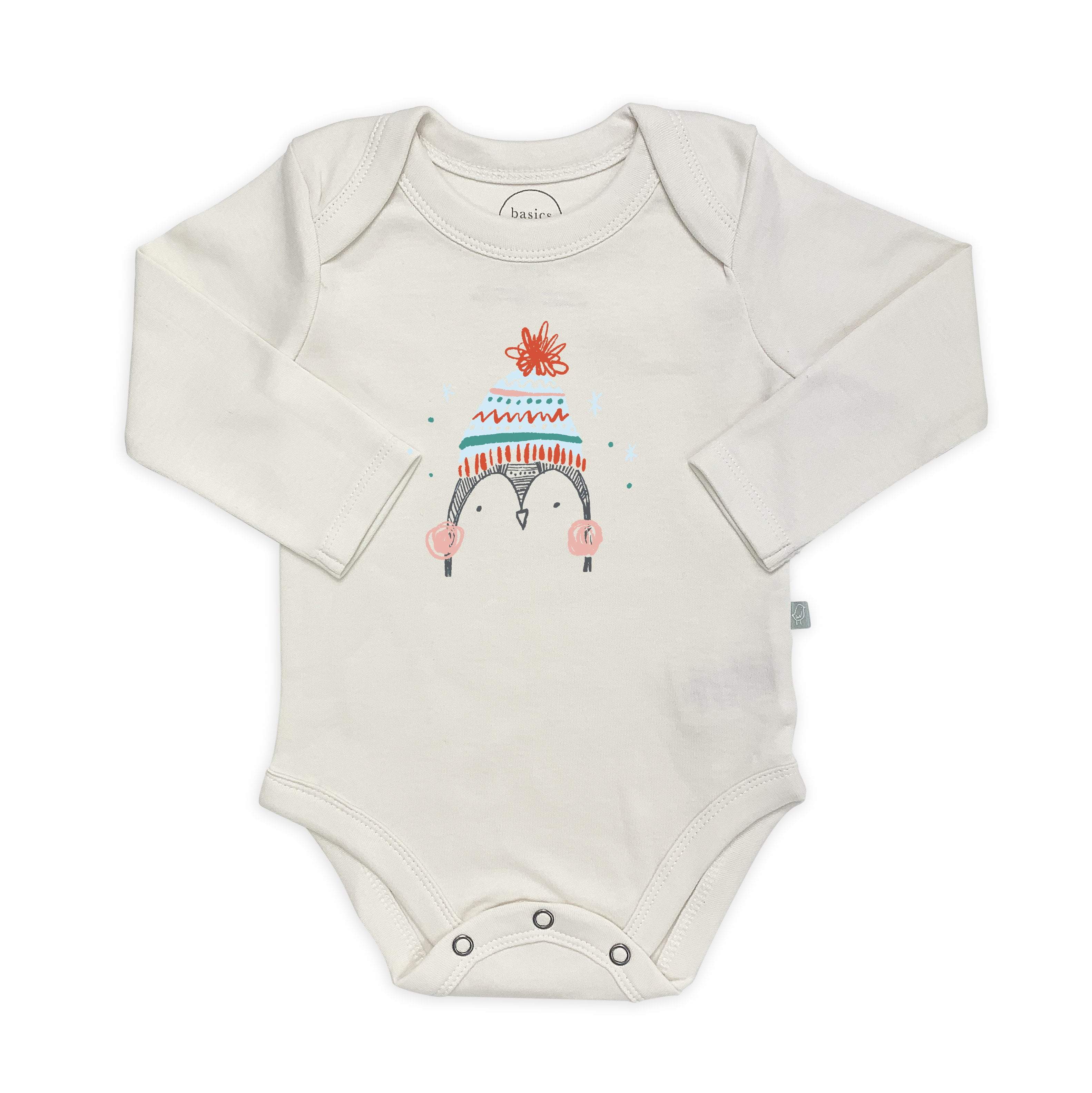 graphic bodysuit | holiday penguin (long sleeve) - Aaria Tees Aaria Tees