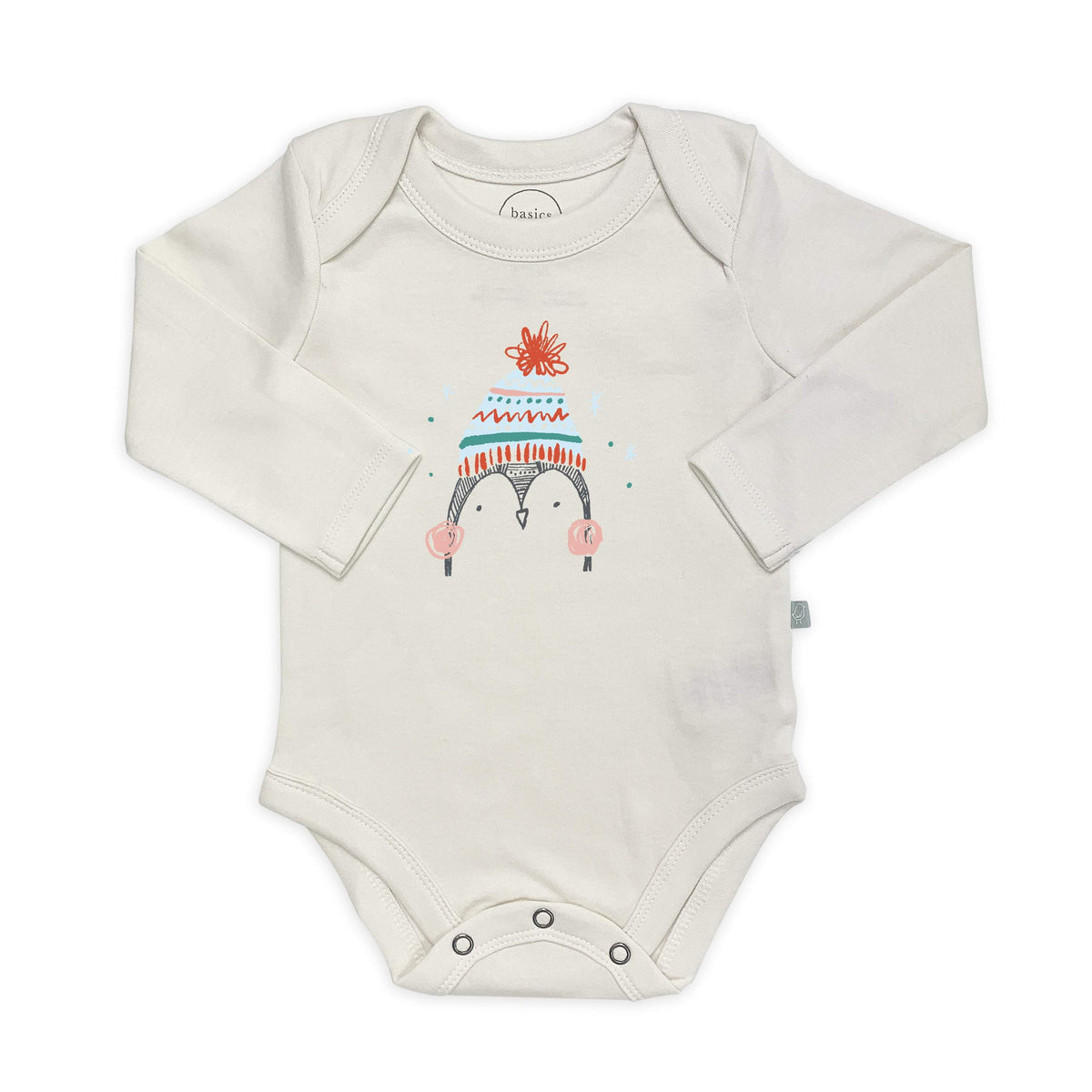 graphic bodysuit | holiday penguin (long sleeve) - Aaria Tees