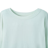 Mint Long Sleeve Bamboo Pajama Set - Aaria Tees Aaria Tees