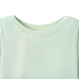Sage Green Long Sleeve Bamboo Pajama Set - Aaria Tees Aaria Tees