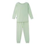 Sage Green Long Sleeve Bamboo Pajama Set - Aaria Tees Aaria Tees