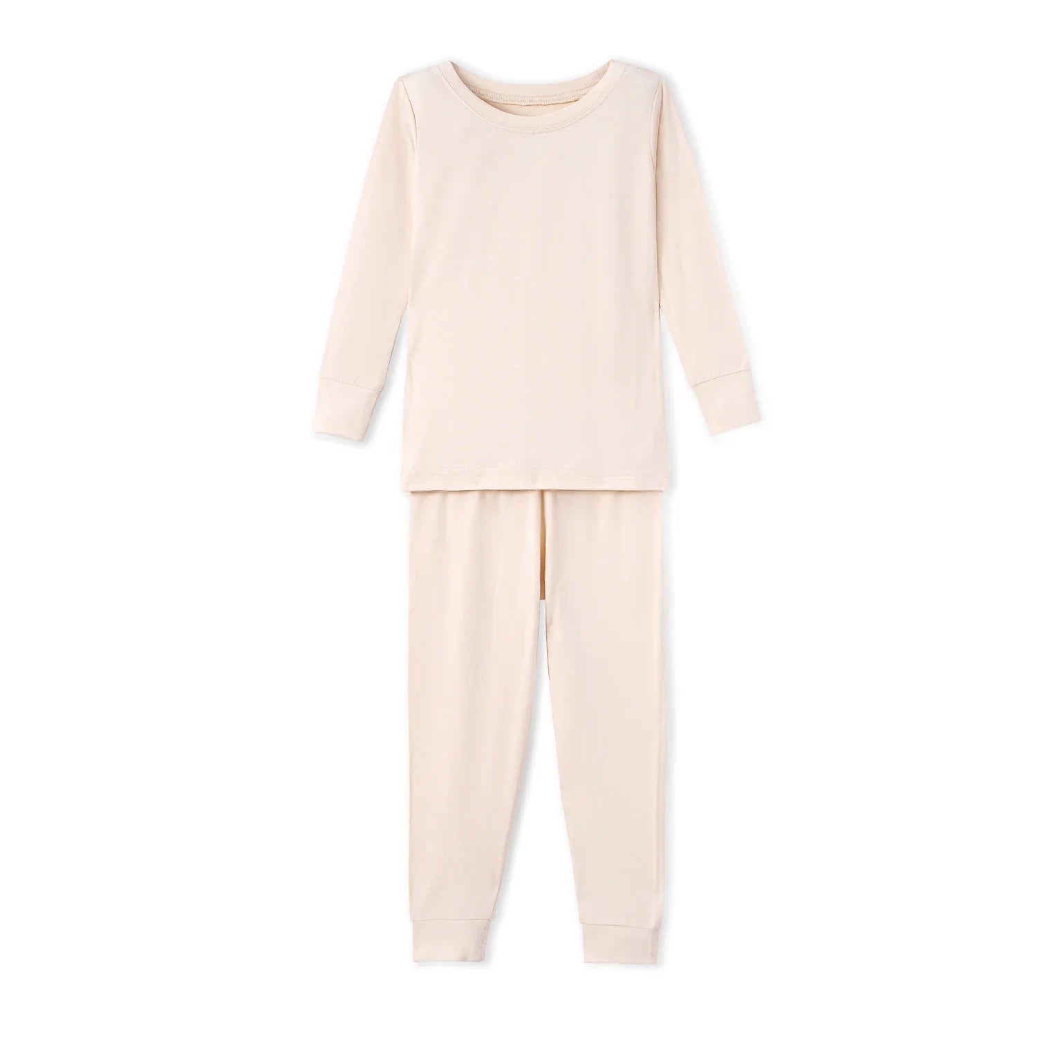 Sand Long Sleeve Bamboo Pajama Set - Aaria Tees Aaria Tees