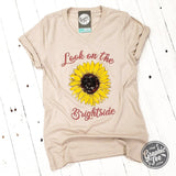 Look on the Brightside - V-Neck Tee - Aaria Tees Aaria Tees