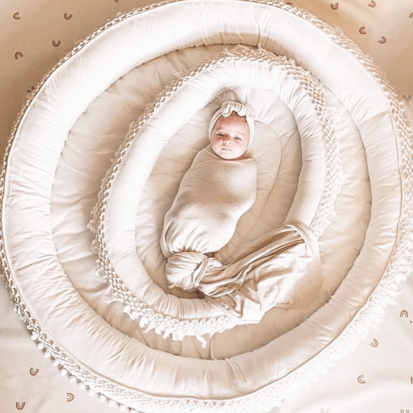 Macrame Oval Play Mat & Round Play Mat Bundle - Aaria Tees Aaria Tees