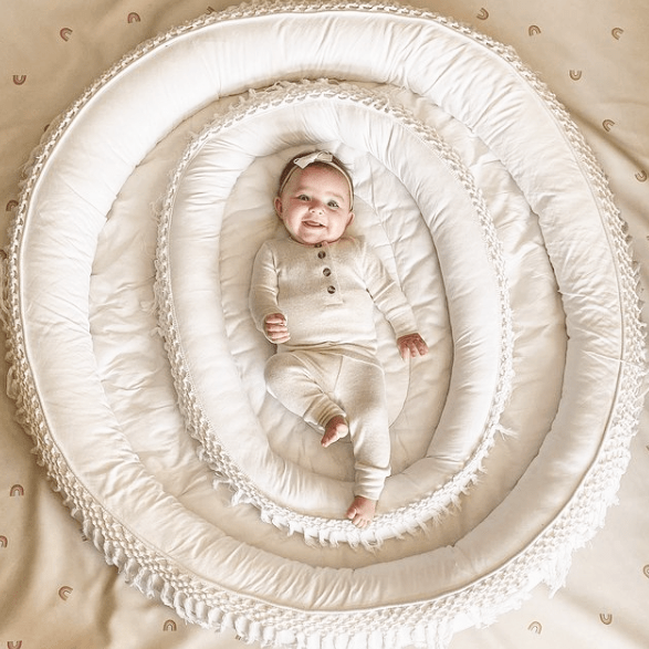 Macrame Oval Play Mat & Round Play Mat Bundle - Aaria Tees Aaria Tees