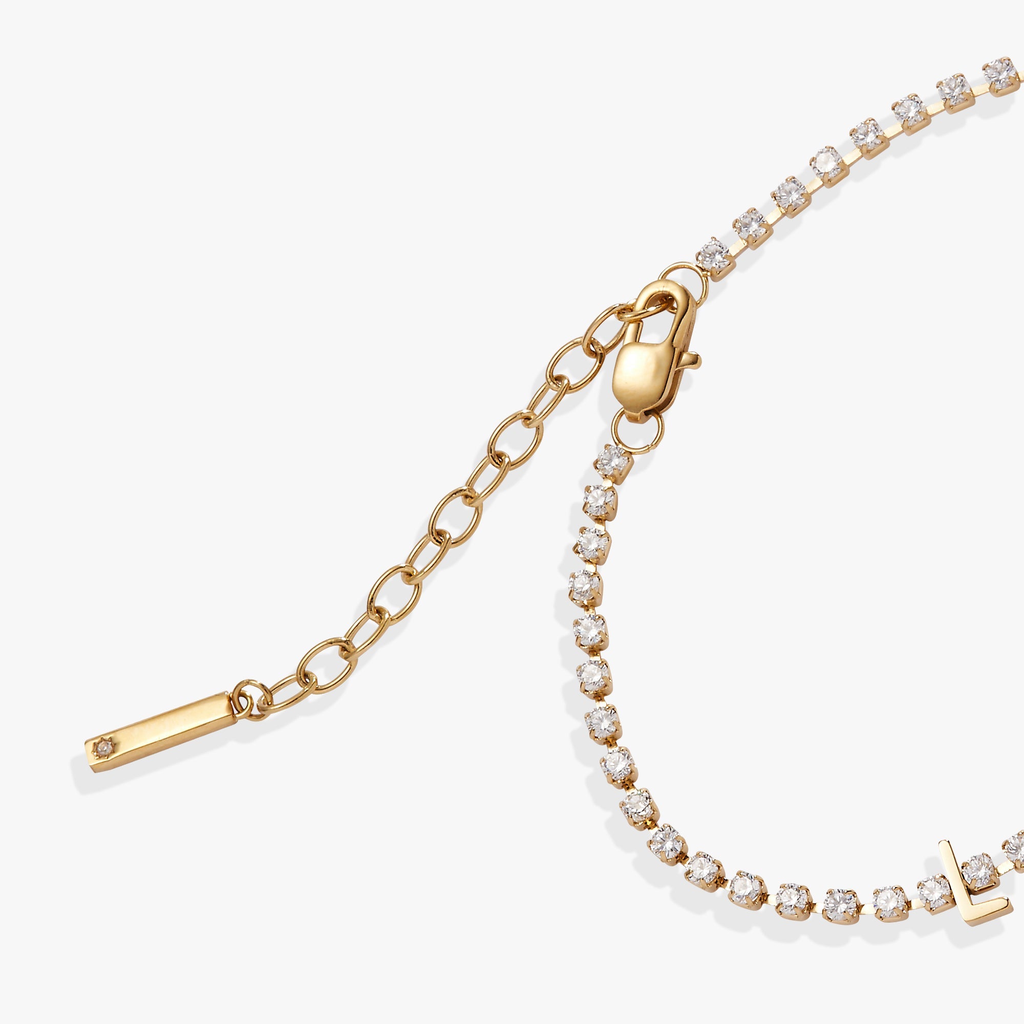 “Love” Crystal Tennis Bracelet - Aaria Tees Aaria Tees