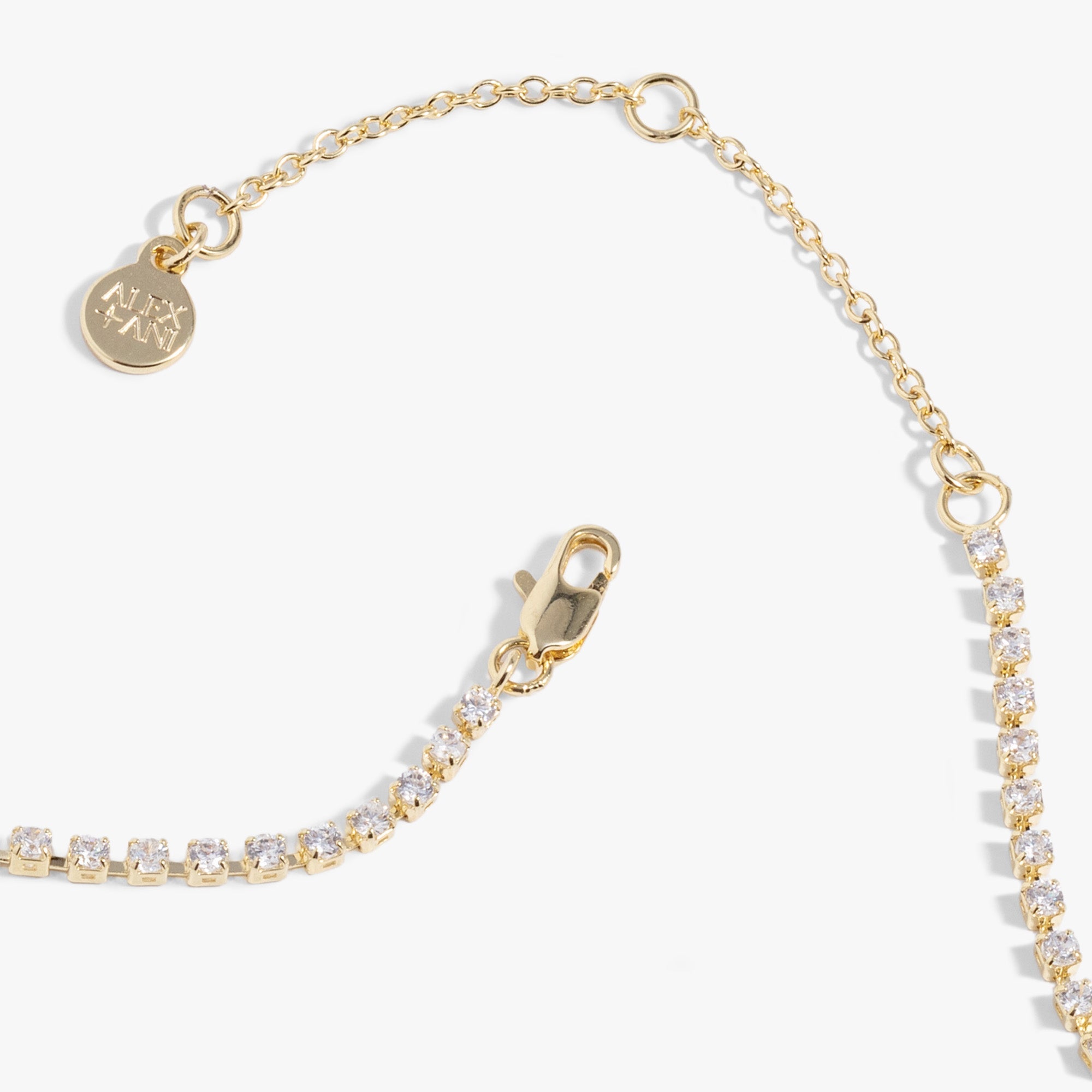 "Love" Crystal Tennis Necklace - Aaria Tees Aaria Tees