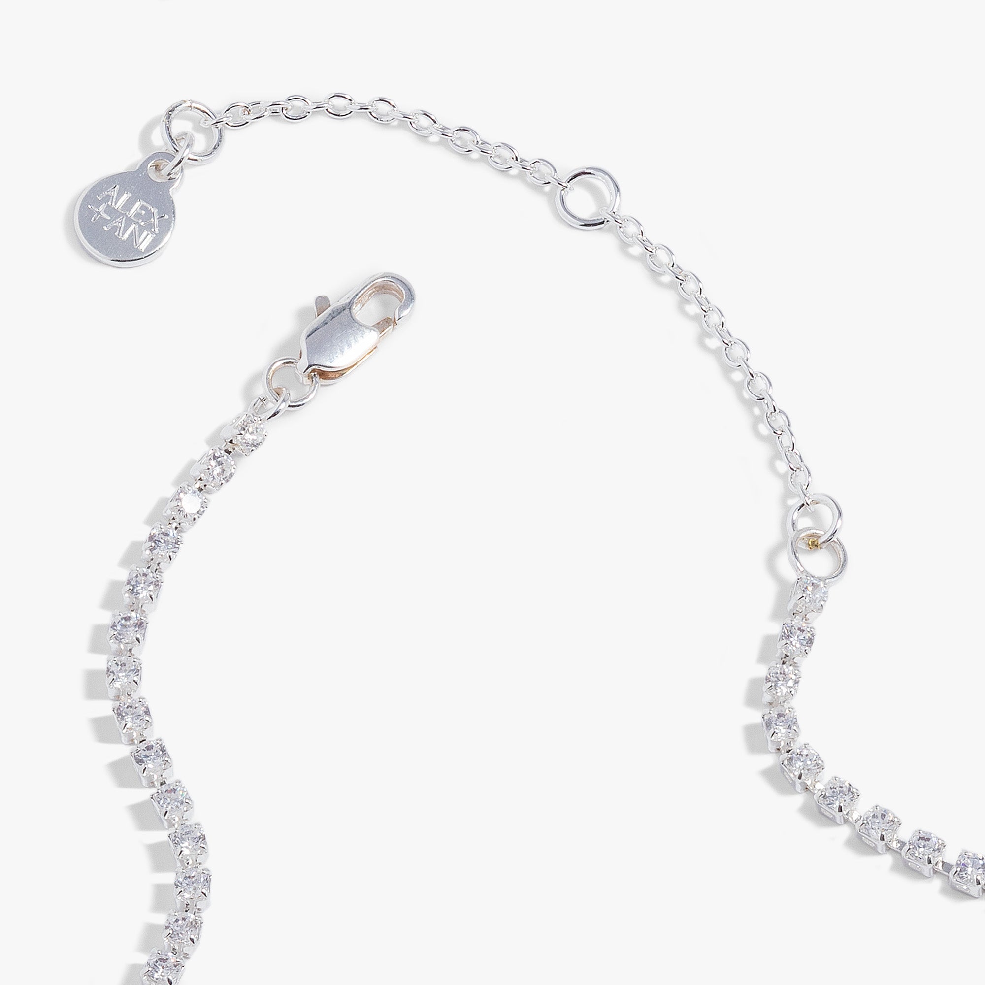 "Love" Crystal Tennis Necklace - Aaria Tees Aaria Tees