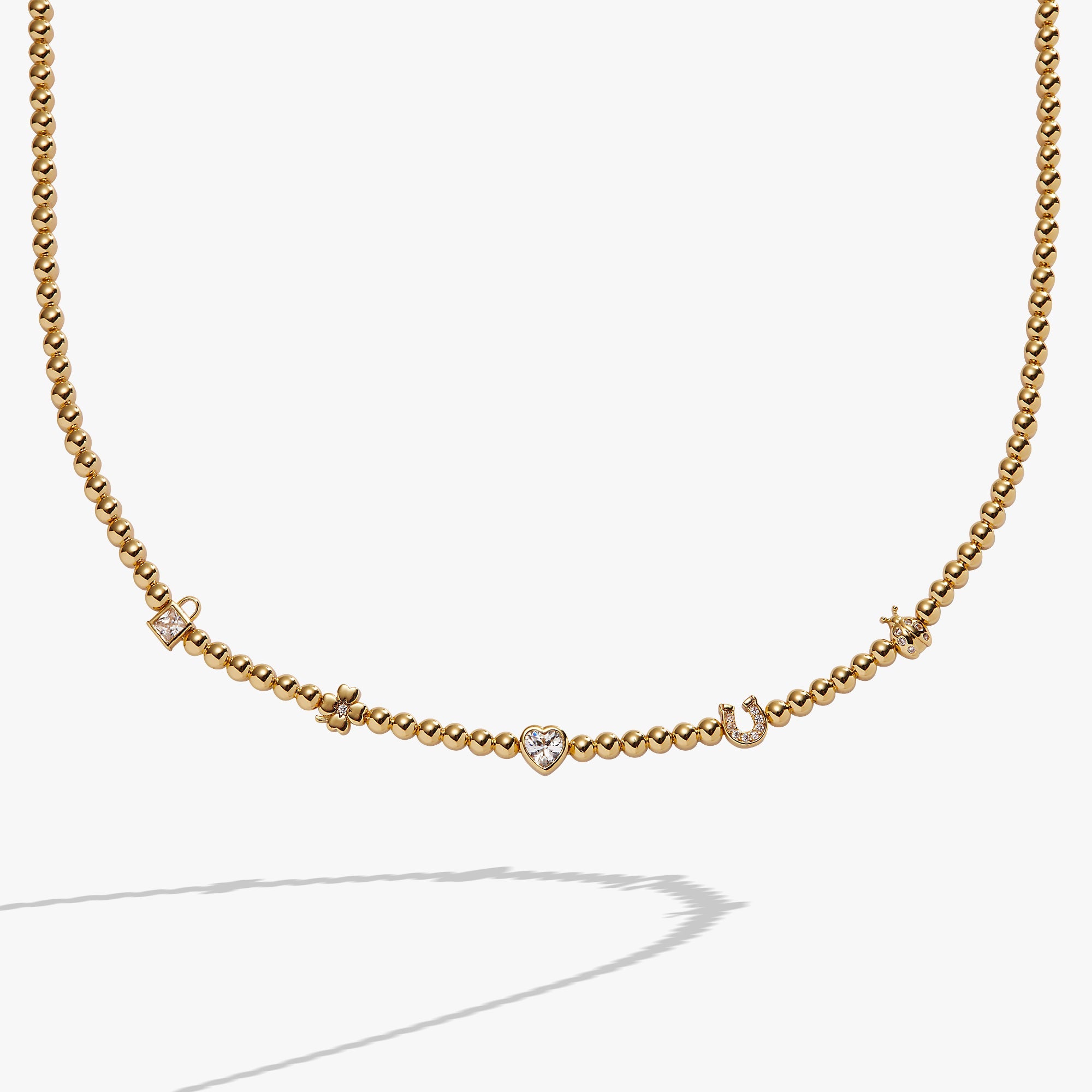 Love and Luck Tennis Necklace - Aaria Tees Aaria Tees