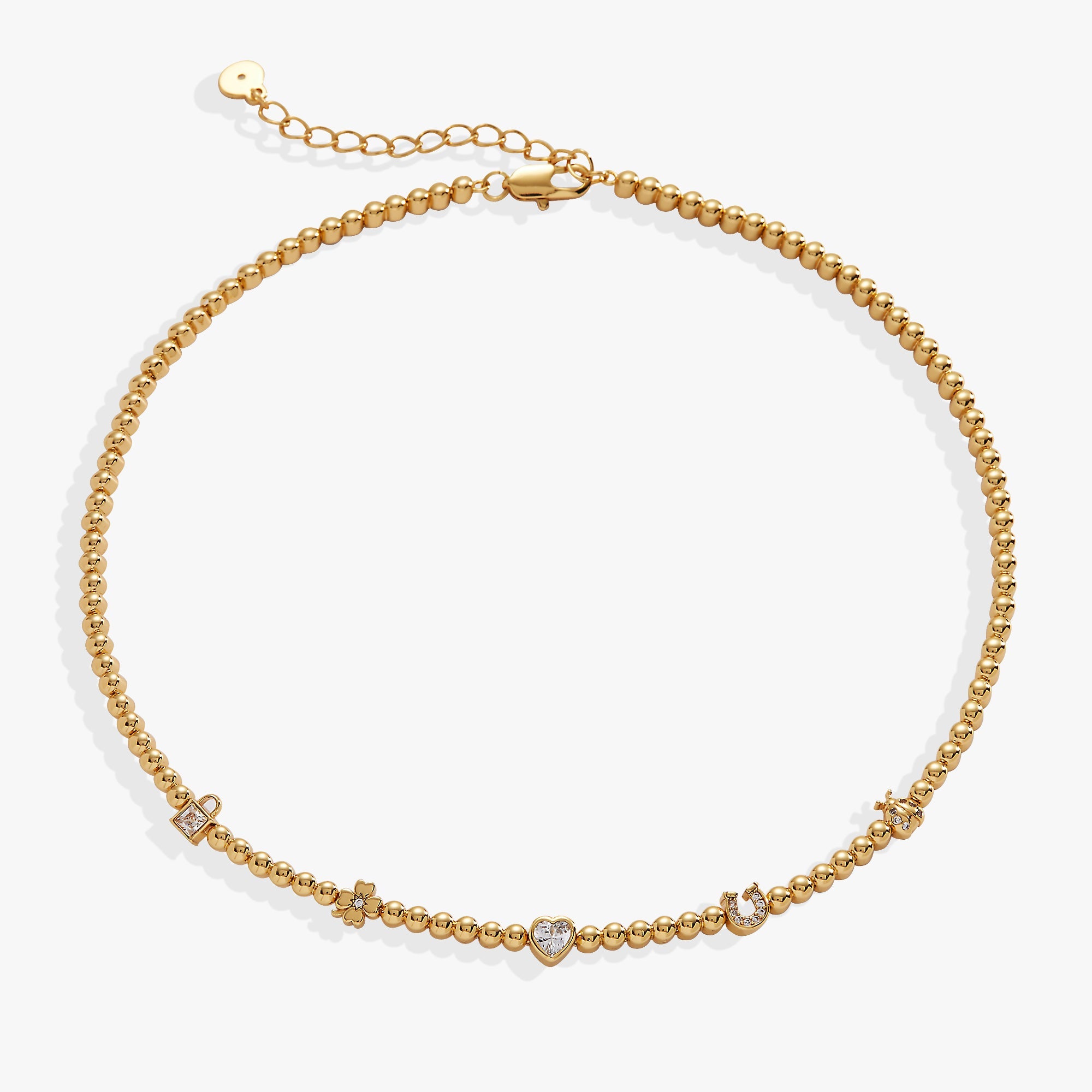 Love and Luck Tennis Necklace - Aaria Tees Aaria Tees