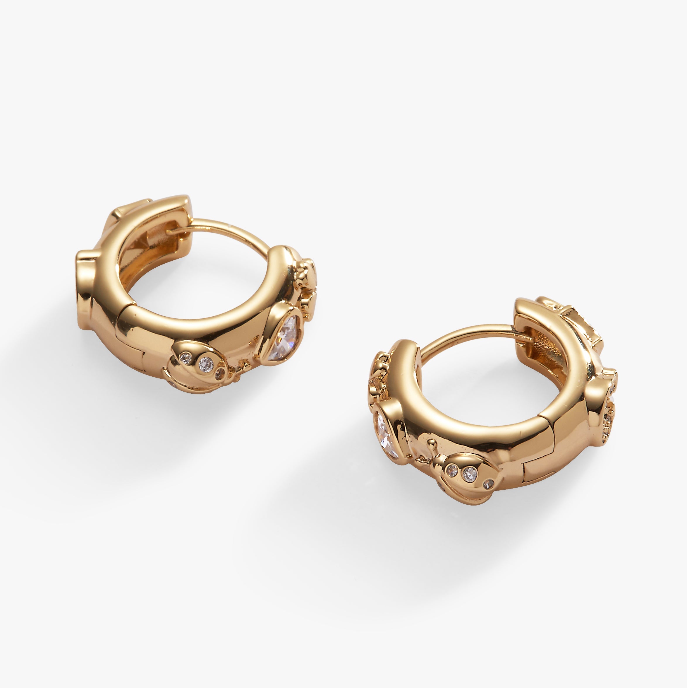 Love and Luck Huggie Hoops - Aaria Tees Aaria Tees