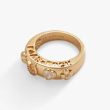 Love and Luck Open Domed Ring - Aaria Tees Aaria Tees