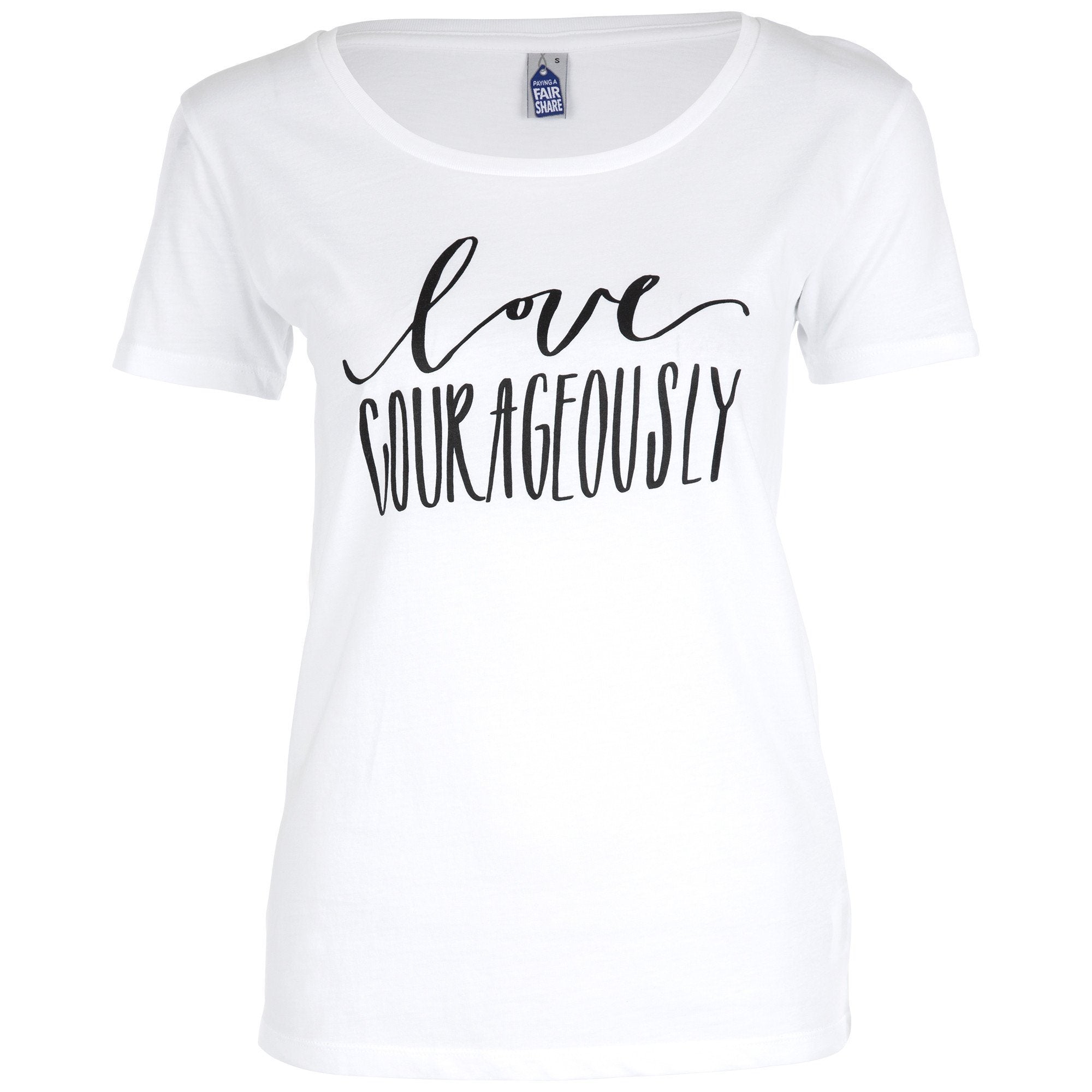 Love Courageously Tee - Aaria Tees Aaria Tees