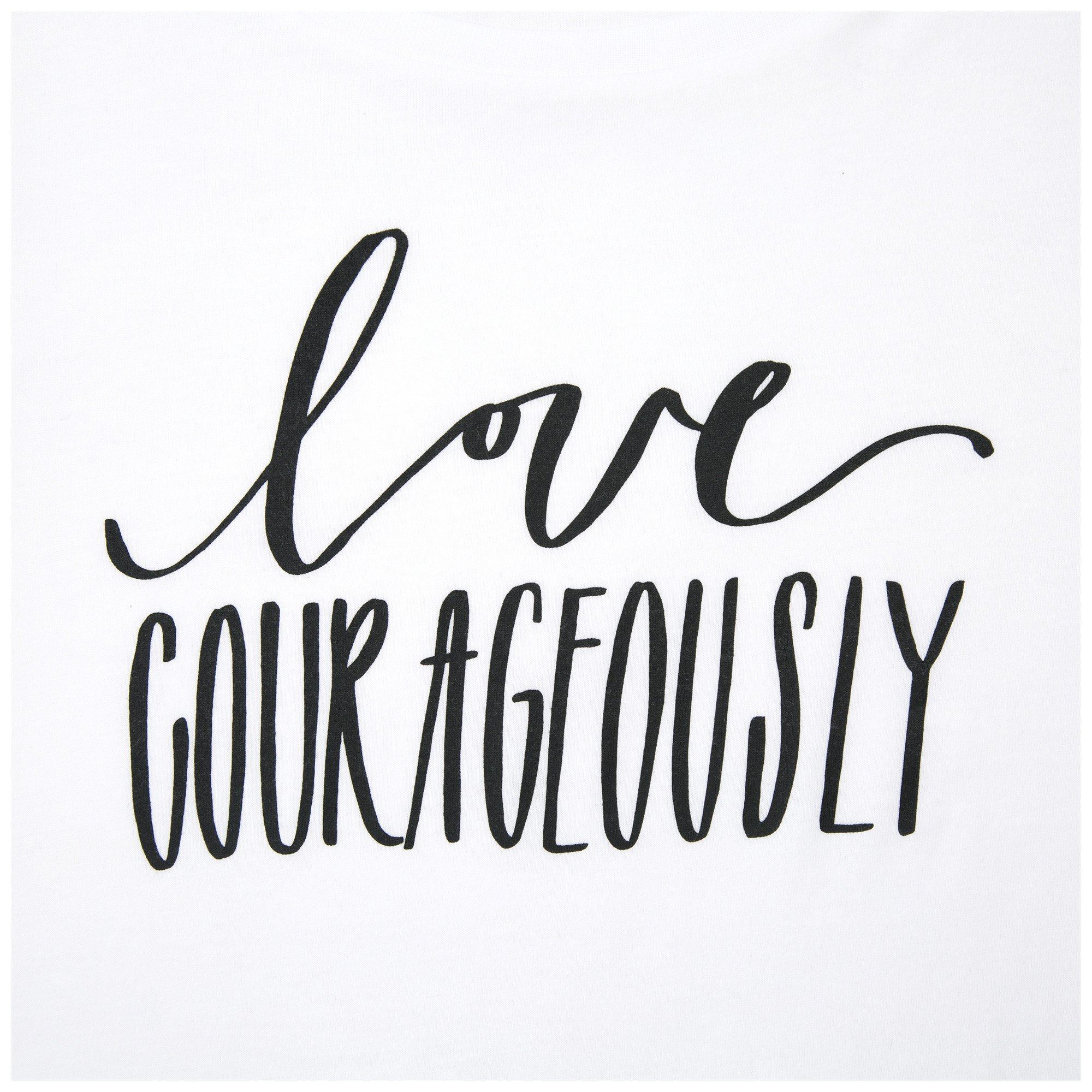 Love Courageously Tee - Aaria Tees Aaria Tees