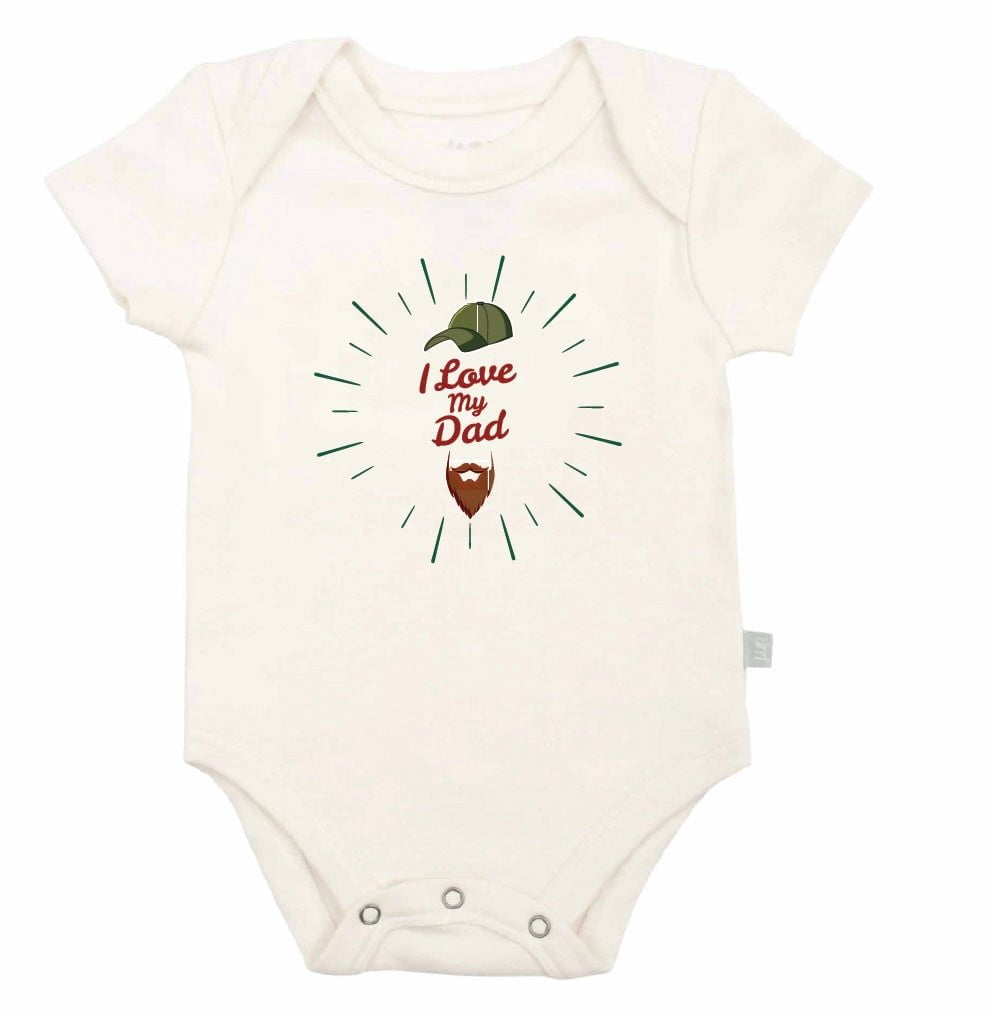 graphic bodysuit | love dad beard - Aaria Tees Aaria Tees
