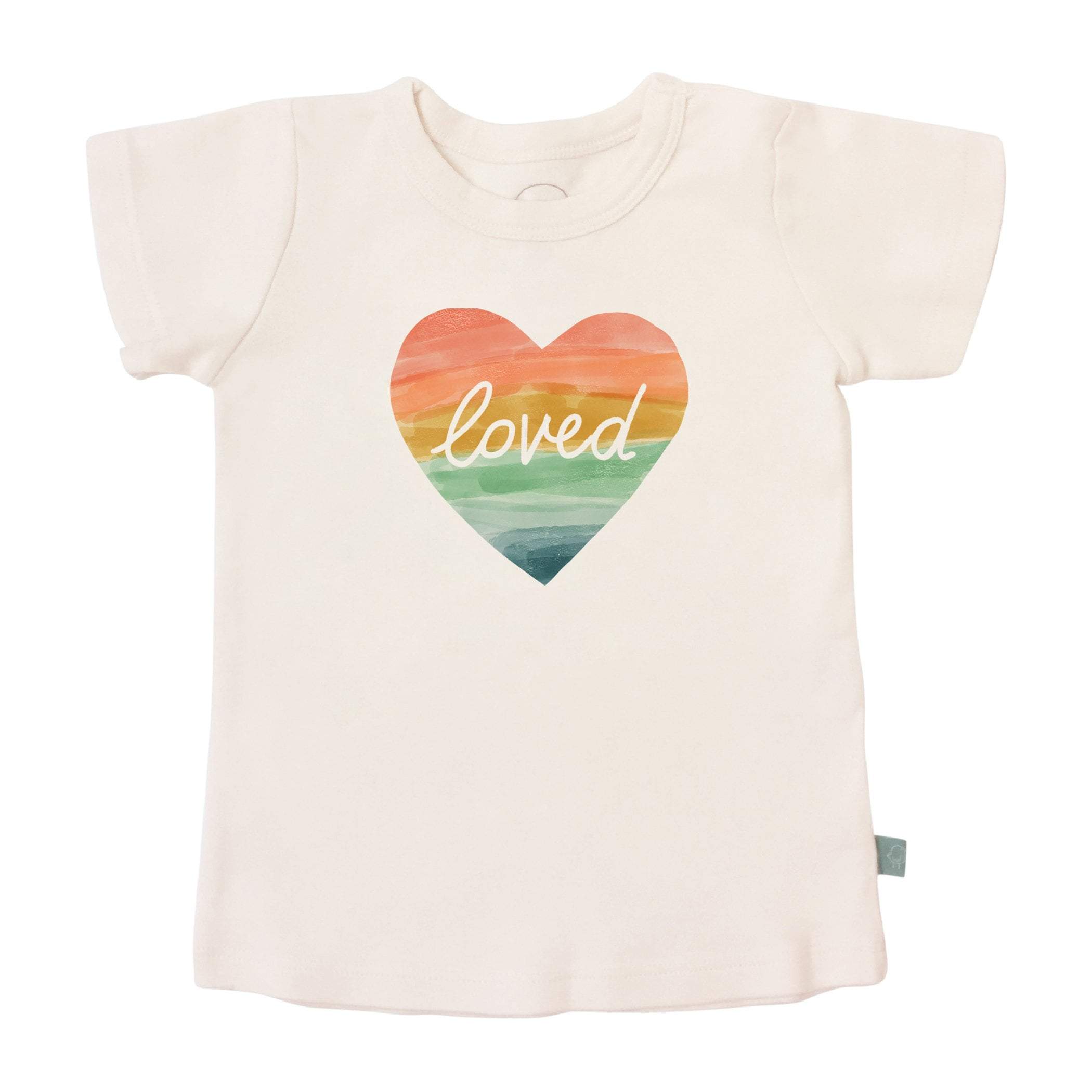graphic tee | loved rainbow heart - Aaria Tees Aaria Tees