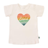 graphic tee | loved rainbow heart - Aaria Tees Aaria Tees