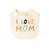 graphic bib | love mom - Aaria Tees Aaria Tees