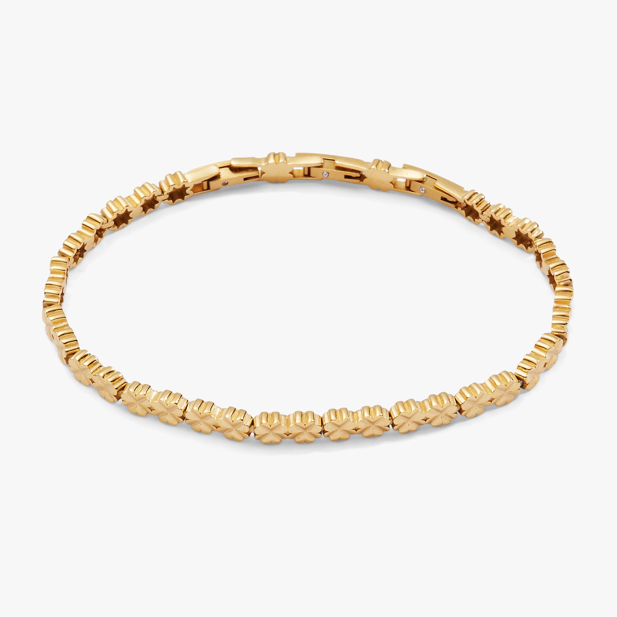 Lucky Clover Charm Tennis Bracelet - Aaria Tees Aaria Tees