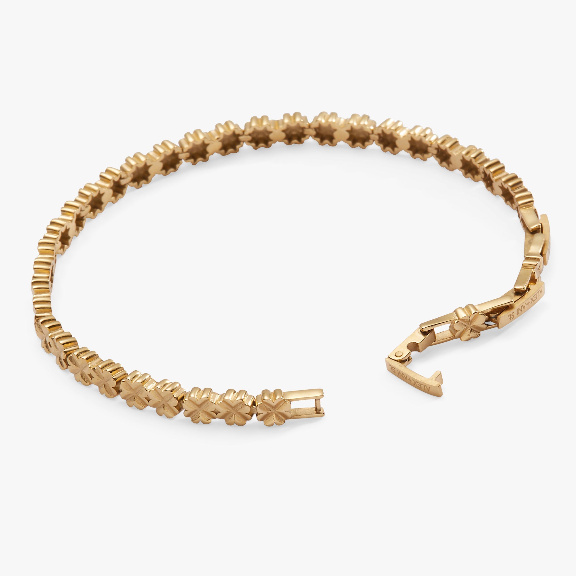 Lucky Clover Charm Tennis Bracelet - Aaria Tees Aaria Tees