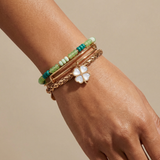 Lucky Four-Leaf Clover Set of 3 Bangles - Aaria Tees Aaria Tees