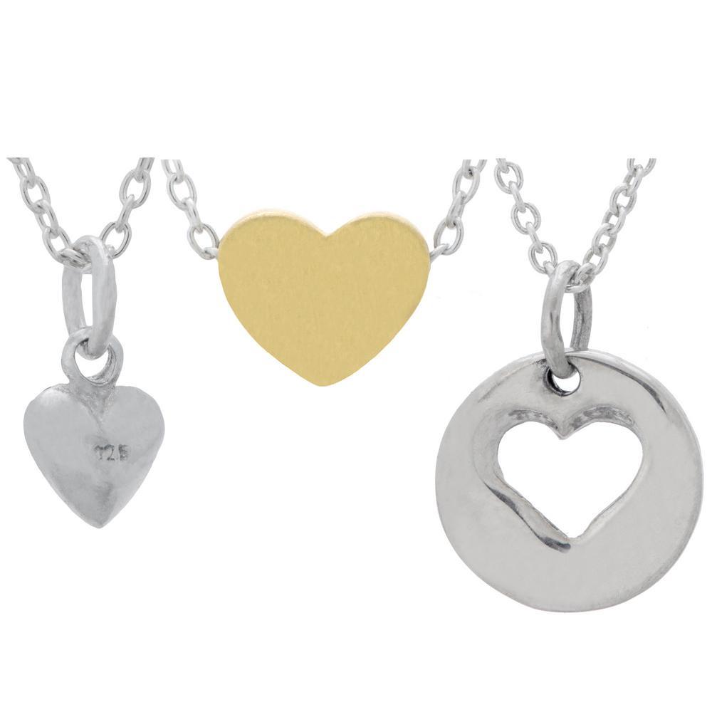 Lucky Heart Sterling Necklace - Aaria Tees Aaria Tees