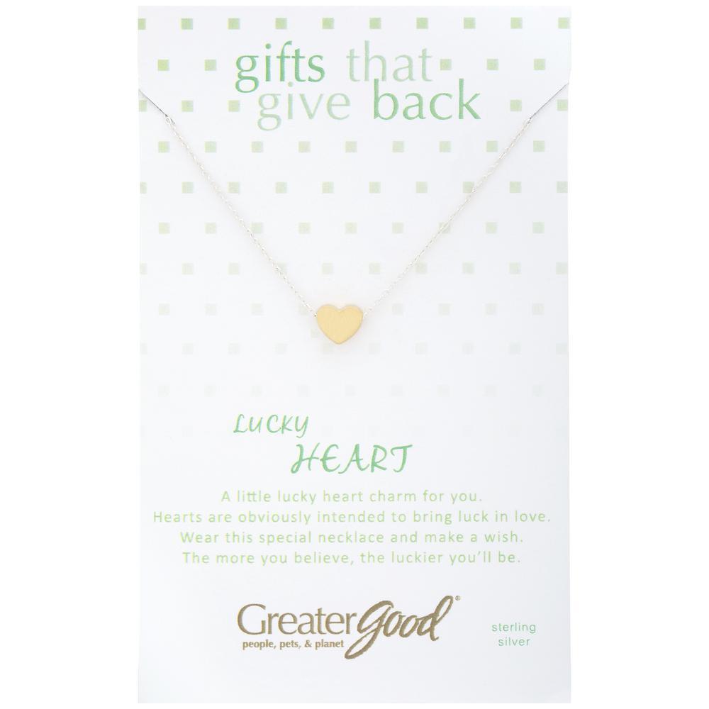 Lucky Heart Sterling Necklace - Aaria Tees Aaria Tees