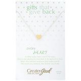 Lucky Heart Sterling Necklace - Aaria Tees Aaria Tees