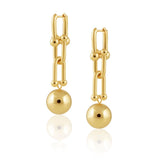 Lydia Beaded Link Earrings Aaria Tees