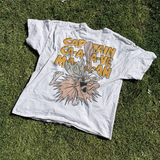 Captain Caveman 'Unga Bunga' Vintage Washed White Tee Aaria Tees