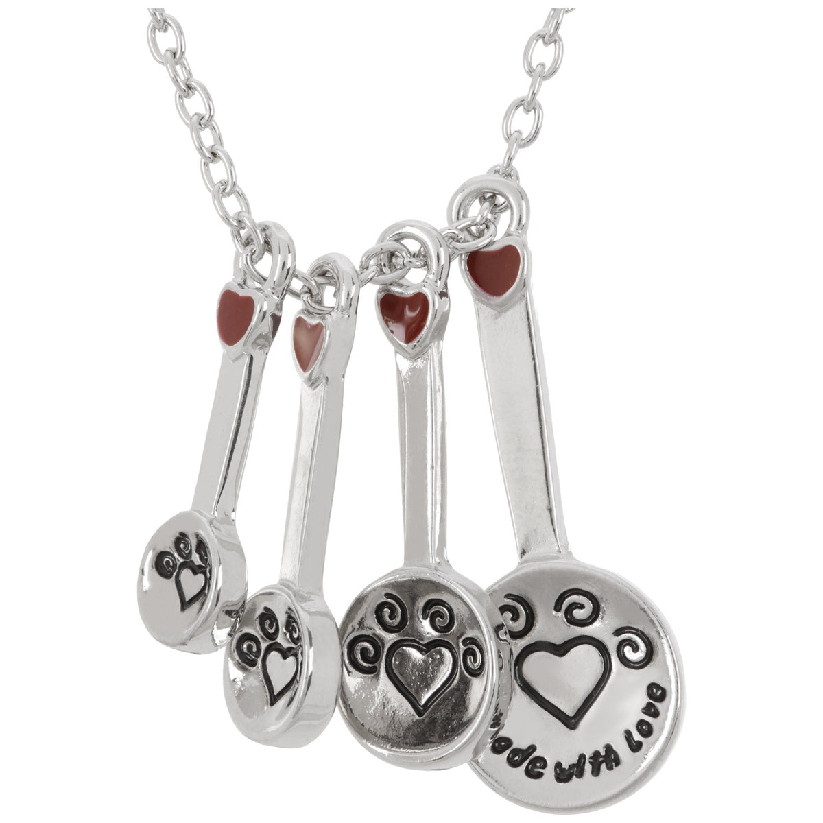 Made With Paw Love Measuring Spoon Necklace - Aaria Tees
