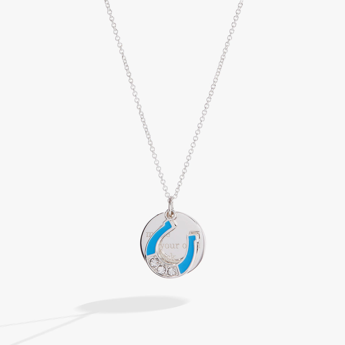 “Make Your Own Luck” Duo Charm Pendant Necklace - Aaria Tees