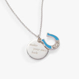 “Make Your Own Luck” Duo Charm Pendant Necklace - Aaria Tees Aaria Tees