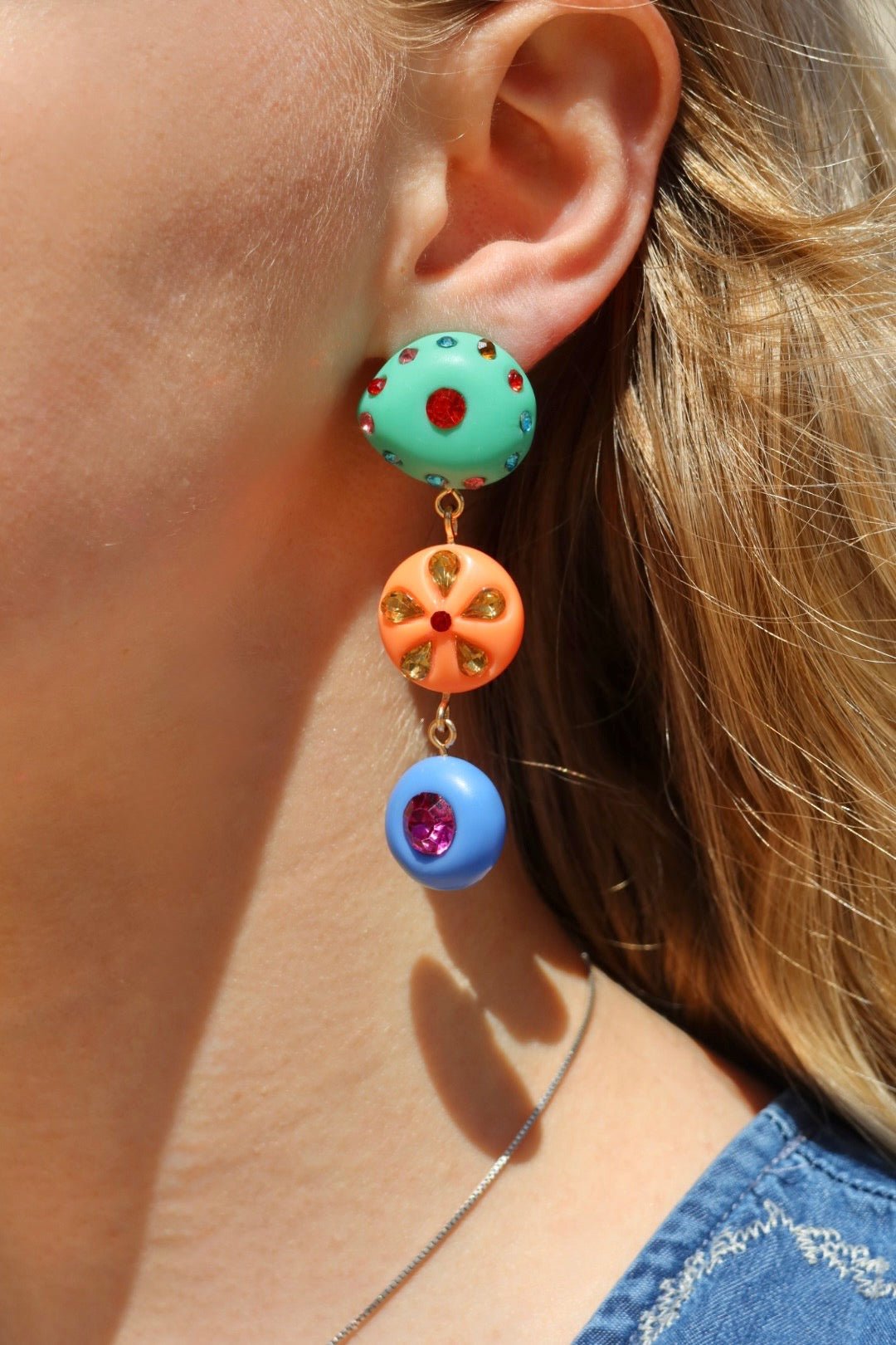 Malia Statement Earrings - Aaria Tees Aaria Tees