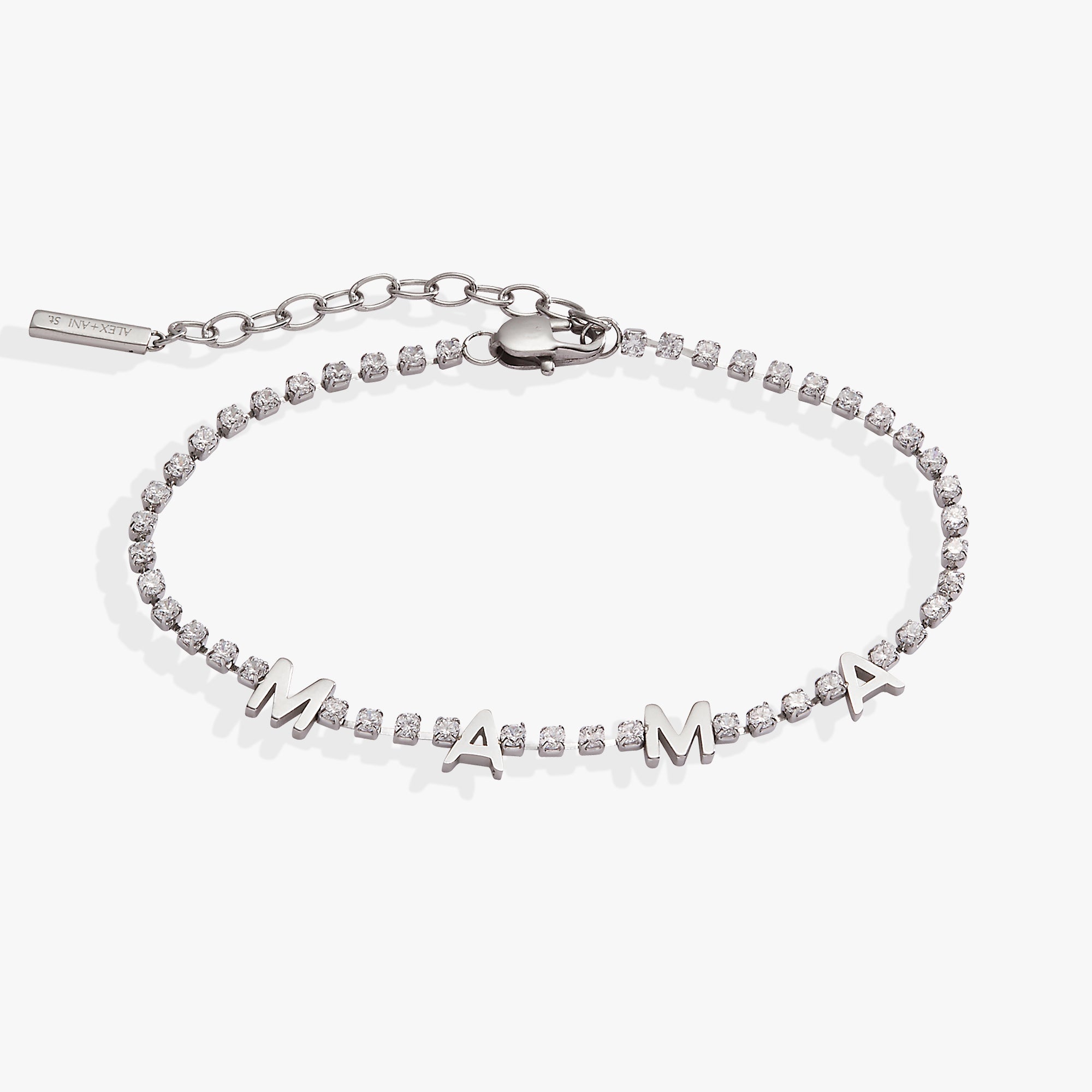'Mama' Crystal Tennis Bracelet - Aaria Tees Aaria Tees