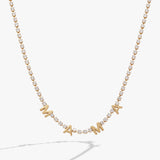 "Mama" Crystal Tennis Necklace - Aaria Tees Aaria Tees